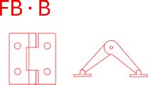 門樞紐|FB B 鉸鏈、支架、周邊機器 